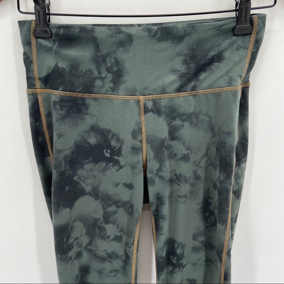 Athleta Army Green Tie Dye Chaturanga Leggings - Picture 2 of 7